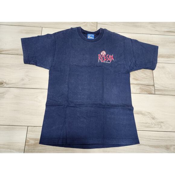 Vtg Boston Red Sox T Shirt Mens L 90s Embroidered Logo Graphic Pro Player USA - Picture 1 of 4